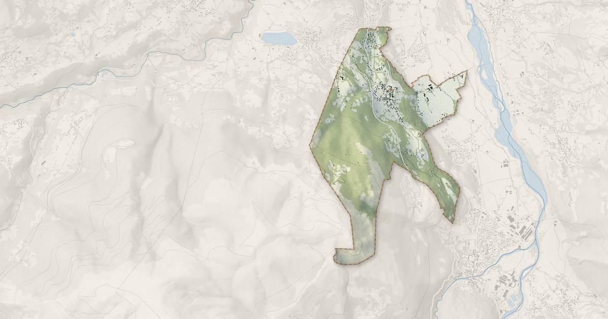 Portrait cartographique de Saint-Savin : relief, eau, forêts, bâti et voies, calculés à partir des données de l'IGN