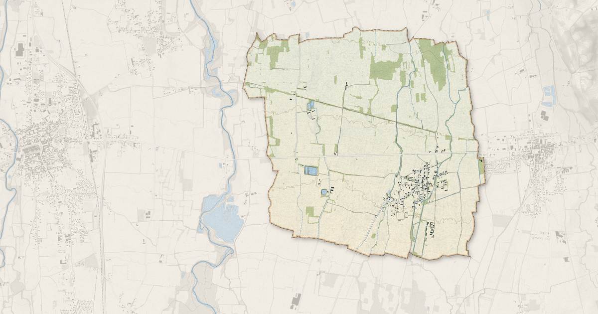 Portrait cartographique de Sarriac-Bigorre : relief, eau, forêts, bâti et voies, calculés à partir des données de l'IGN