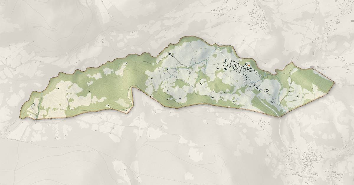 Portrait cartographique de Sère-en-Lavedan : relief, eau, forêts, bâti et voies, calculés à partir des données de l'IGN