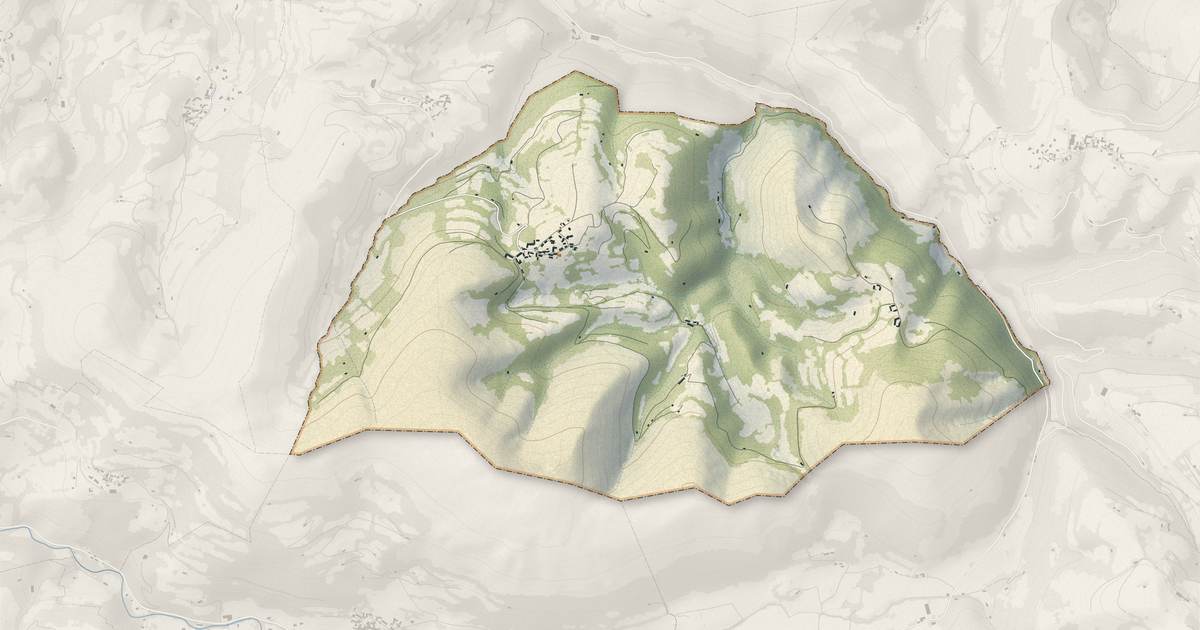Portrait cartographique de Sère-Lanso : relief, eau, forêts, bâti et voies, calculés à partir des données de l'IGN