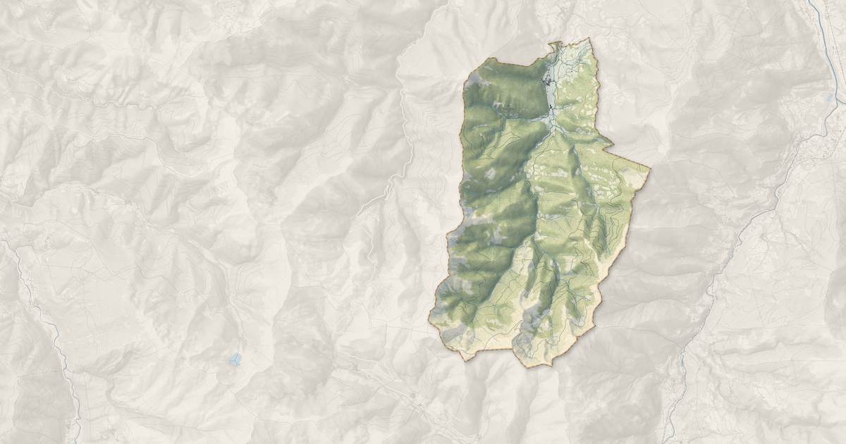 Portrait cartographique de Sost : relief, eau, forêts, bâti et voies, calculés à partir des données de l'IGN
