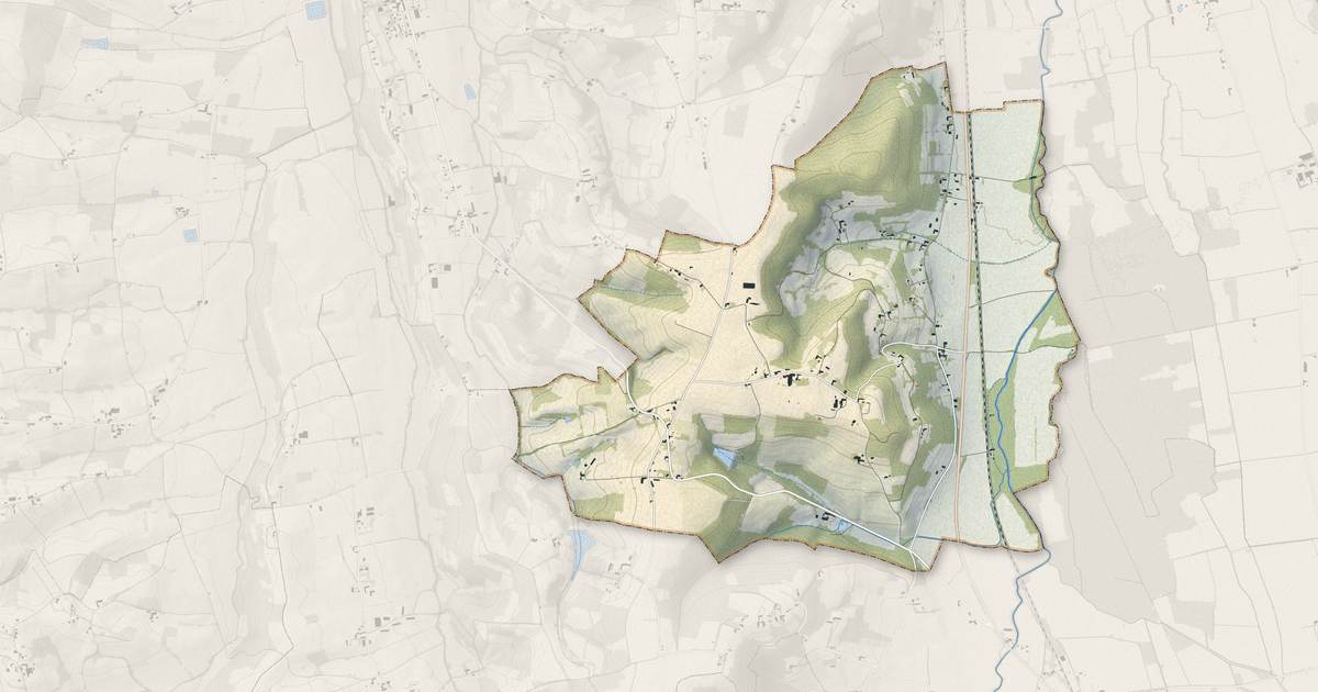 Portrait cartographique de Soublecause : relief, eau, forêts, bâti et voies, calculés à partir des données de l'IGN