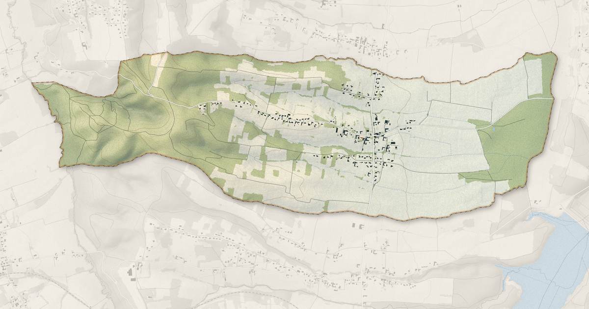 Portrait cartographique de Souyeaux : relief, eau, forêts, bâti et voies, calculés à partir des données de l'IGN
