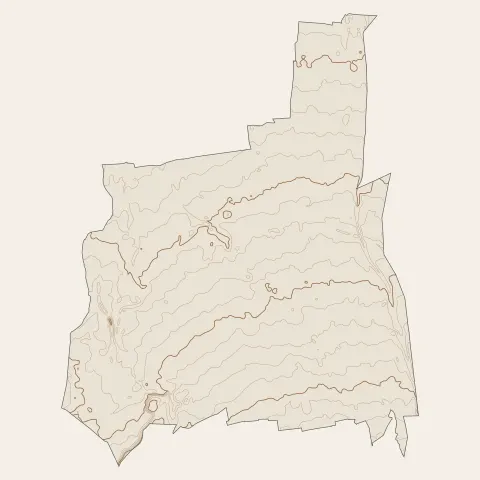 Tarbes : courbes de niveau