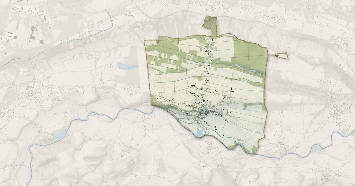 Portrait cartographique de Tuzaguet : relief, eau, forêts, bâti et voies, calculés à partir des données de l'IGN