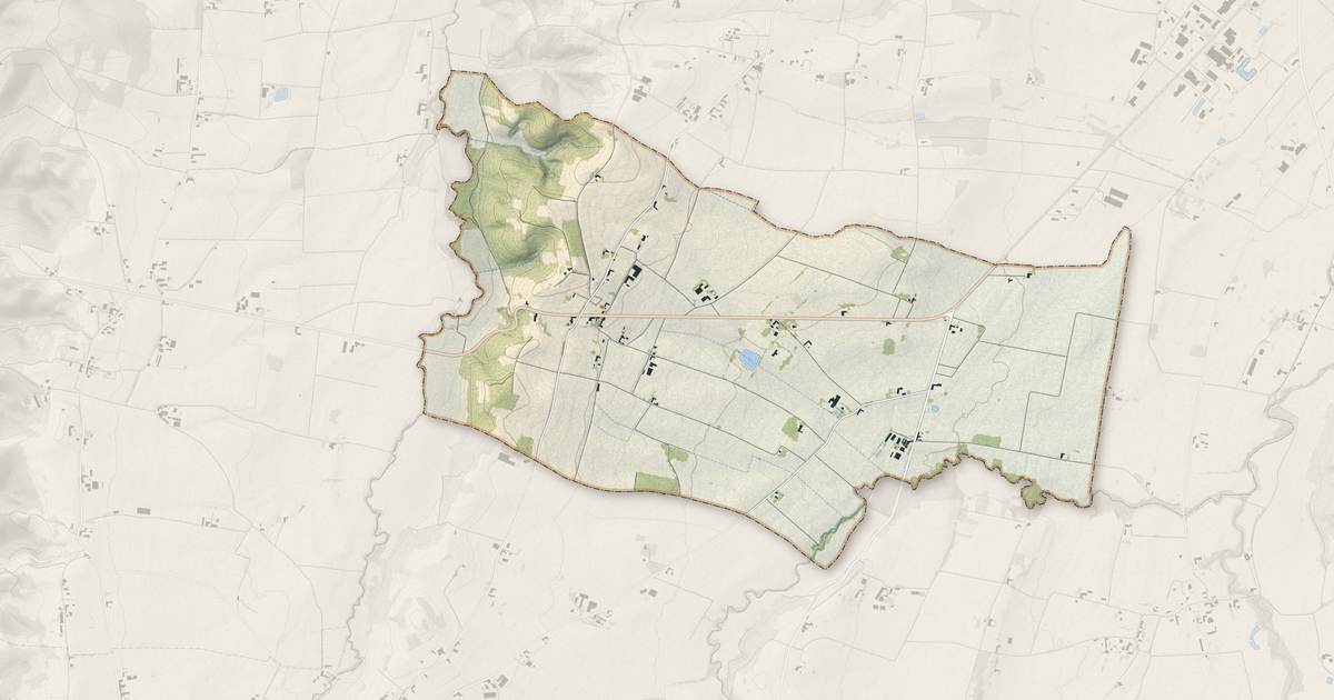 Portrait cartographique de Vidou : relief, eau, forêts, bâti et voies, calculés à partir des données de l'IGN