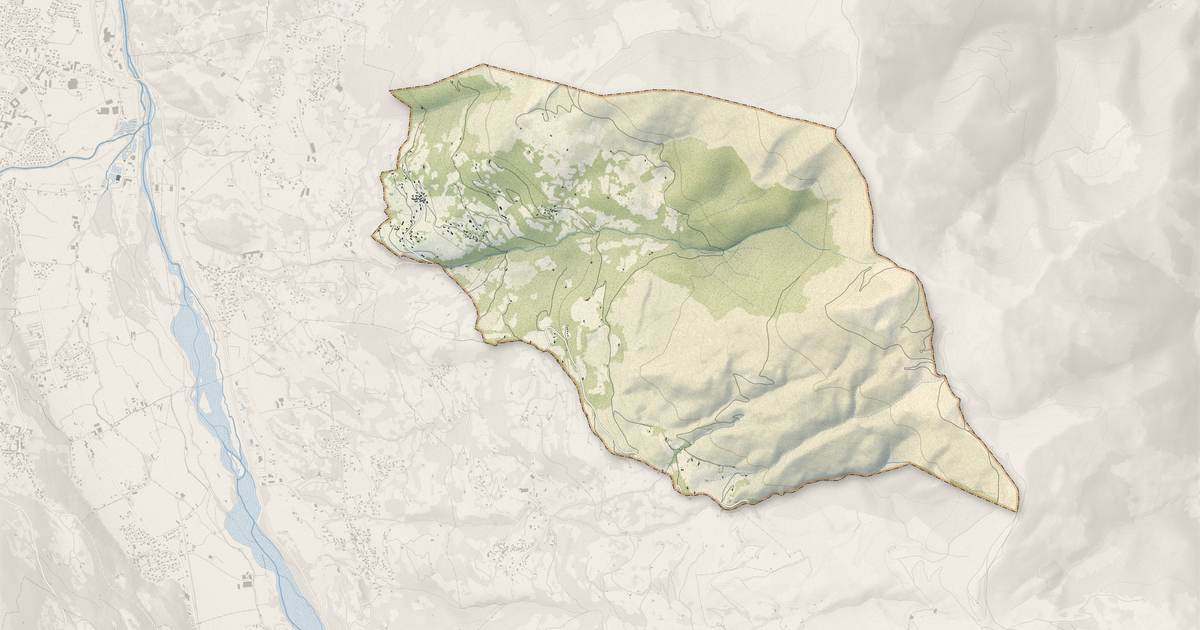 Portrait cartographique de Vier-Bordes : relief, eau, forêts, bâti et voies, calculés à partir des données de l'IGN