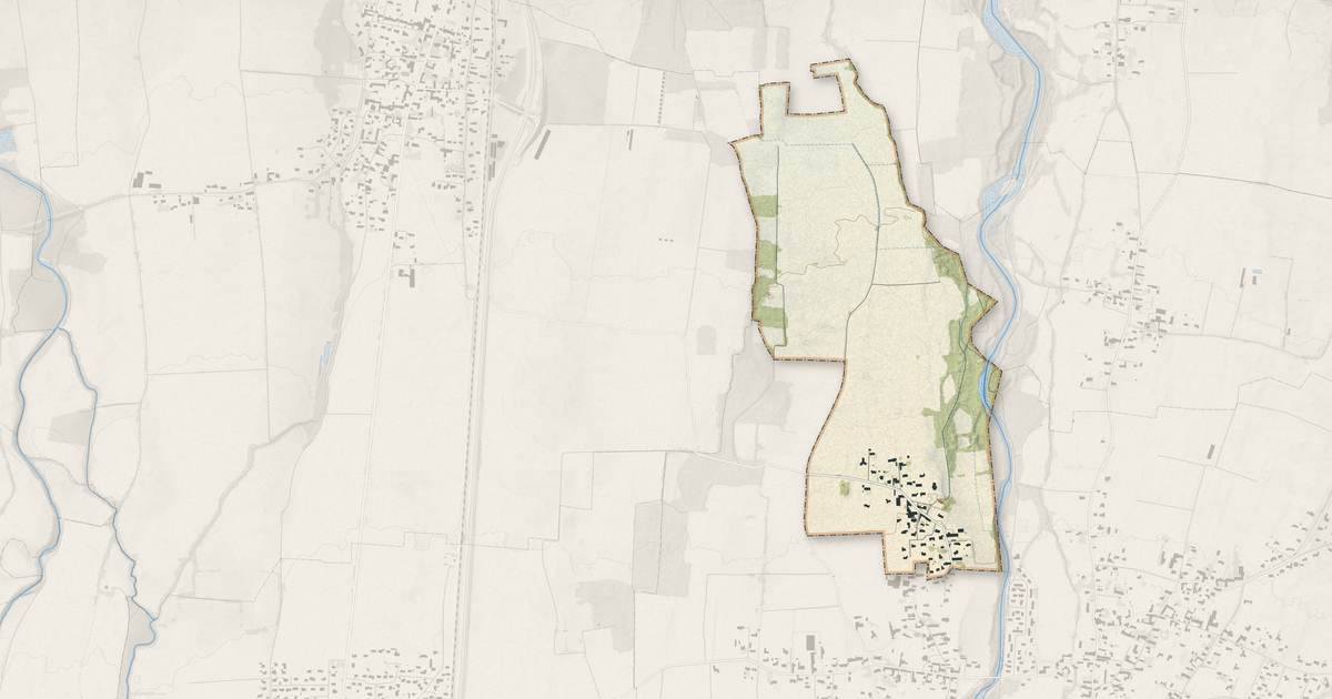 Portrait cartographique de Villenave-près-Marsac : relief, eau, forêts, bâti et voies, calculés à partir des données de l'IGN
