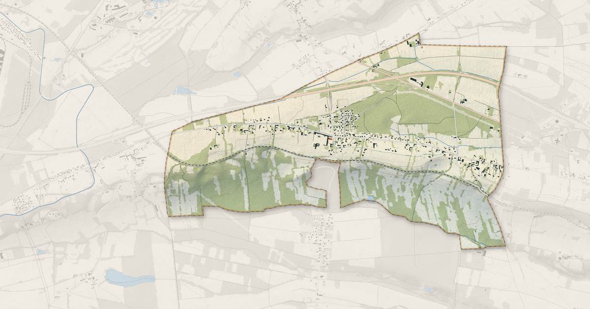 Portrait cartographique de Cantaous : relief, eau, forêts, bâti et voies, calculés à partir des données de l'IGN