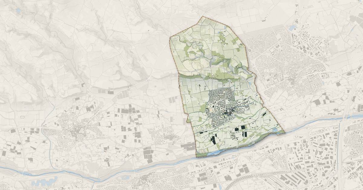 Portrait cartographique de Baho : relief, eau, forêts, bâti et voies, calculés à partir des données de l'IGN