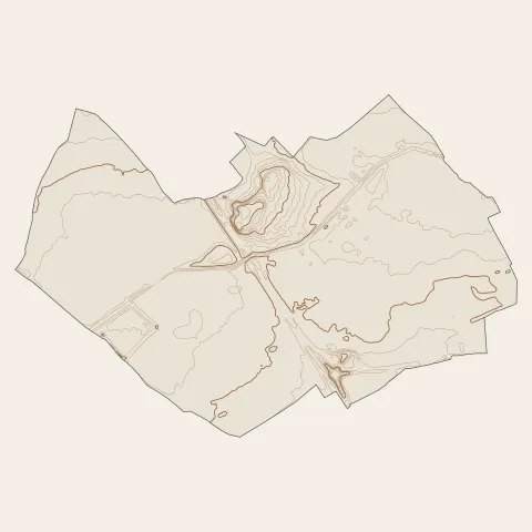 Corneilla-del-Vercol : courbes de niveau