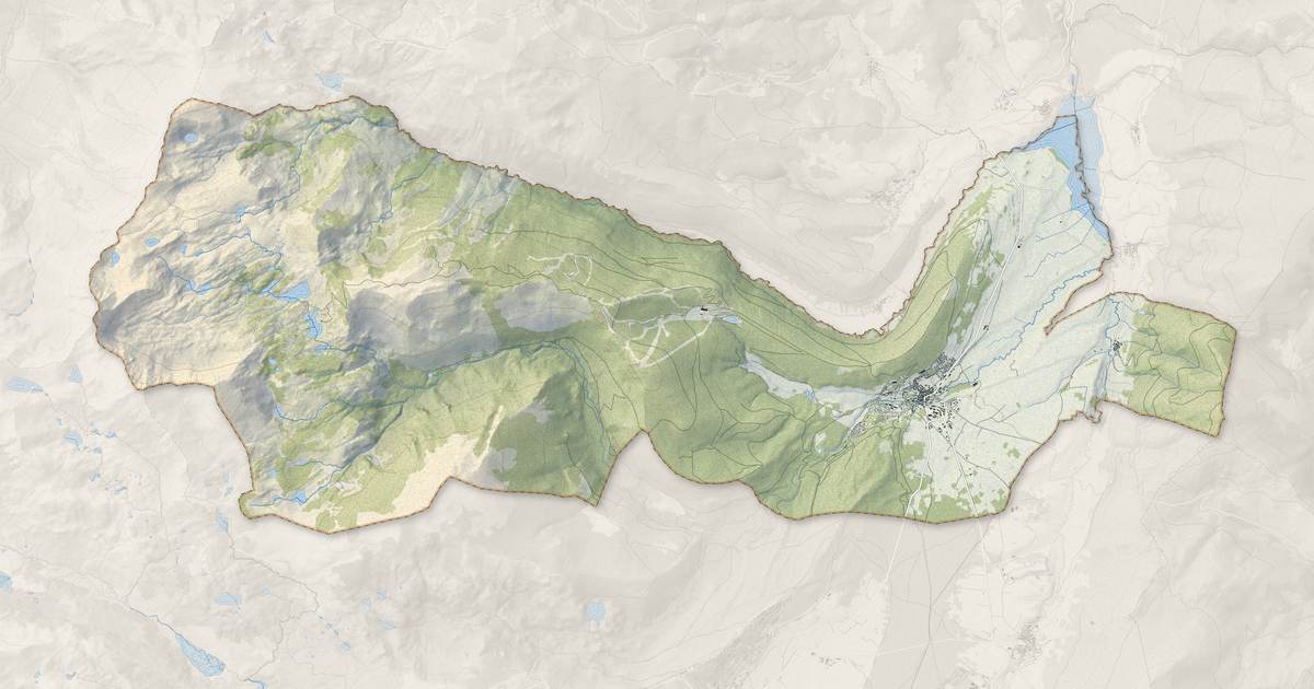 Portrait cartographique de Formiguères : relief, eau, forêts, bâti et voies, calculés à partir des données de l'IGN