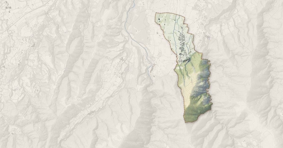 Portrait cartographique de Joch : relief, eau, forêts, bâti et voies, calculés à partir des données de l'IGN