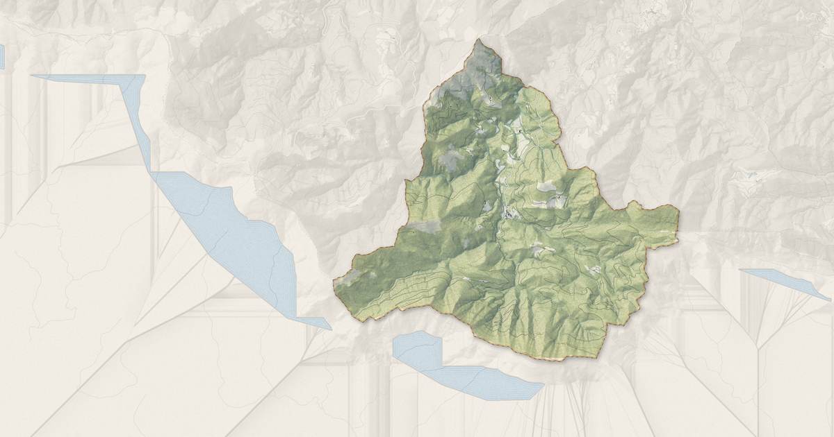 Portrait cartographique de Lamanère : relief, eau, forêts, bâti et voies, calculés à partir des données de l'IGN