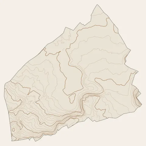 Llupia : courbes de niveau