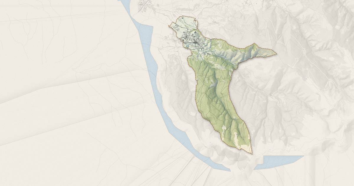 Portrait cartographique de Osséja : relief, eau, forêts, bâti et voies, calculés à partir des données de l'IGN