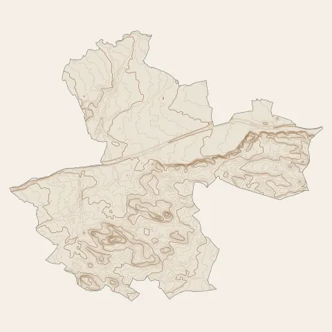 Perpignan : courbes de niveau