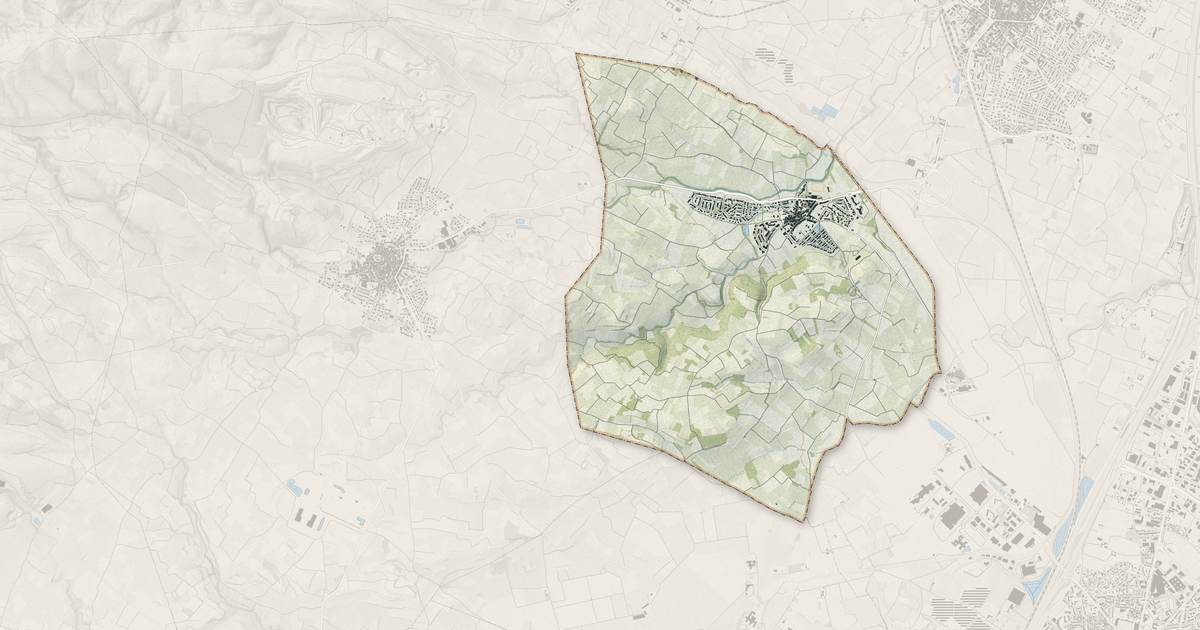 Portrait cartographique de Peyrestortes : relief, eau, forêts, bâti et voies, calculés à partir des données de l'IGN