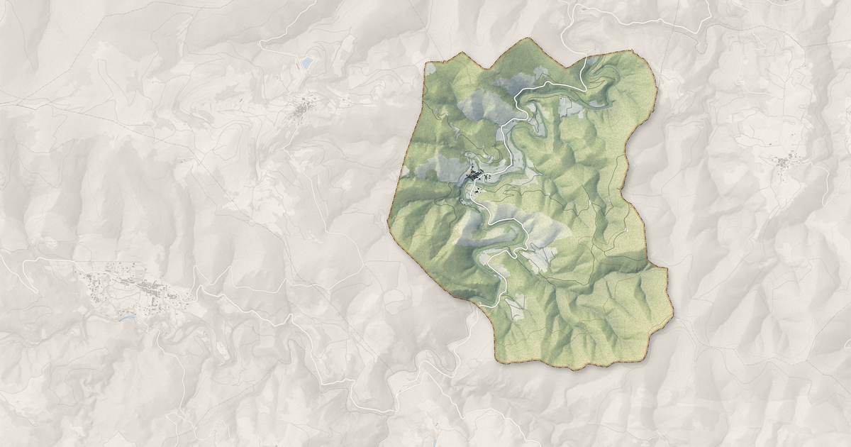 Portrait cartographique de Pézilla-de-Conflent : relief, eau, forêts, bâti et voies, calculés à partir des données de l'IGN