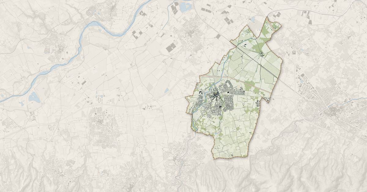 Portrait cartographique de Saint-André : relief, eau, forêts, bâti et voies, calculés à partir des données de l'IGN