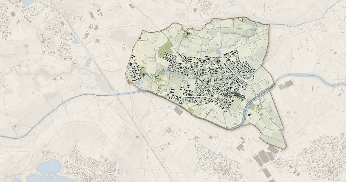 Portrait cartographique de Saleilles : relief, eau, forêts, bâti et voies, calculés à partir des données de l'IGN