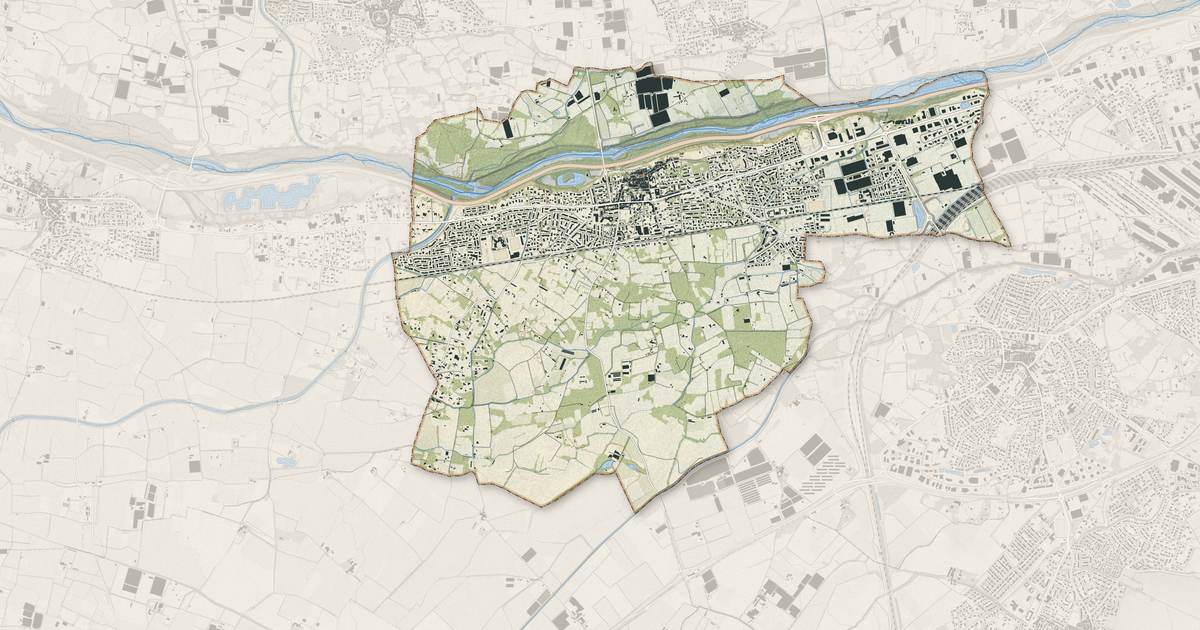 Portrait cartographique de Le Soler : relief, eau, forêts, bâti et voies, calculés à partir des données de l'IGN