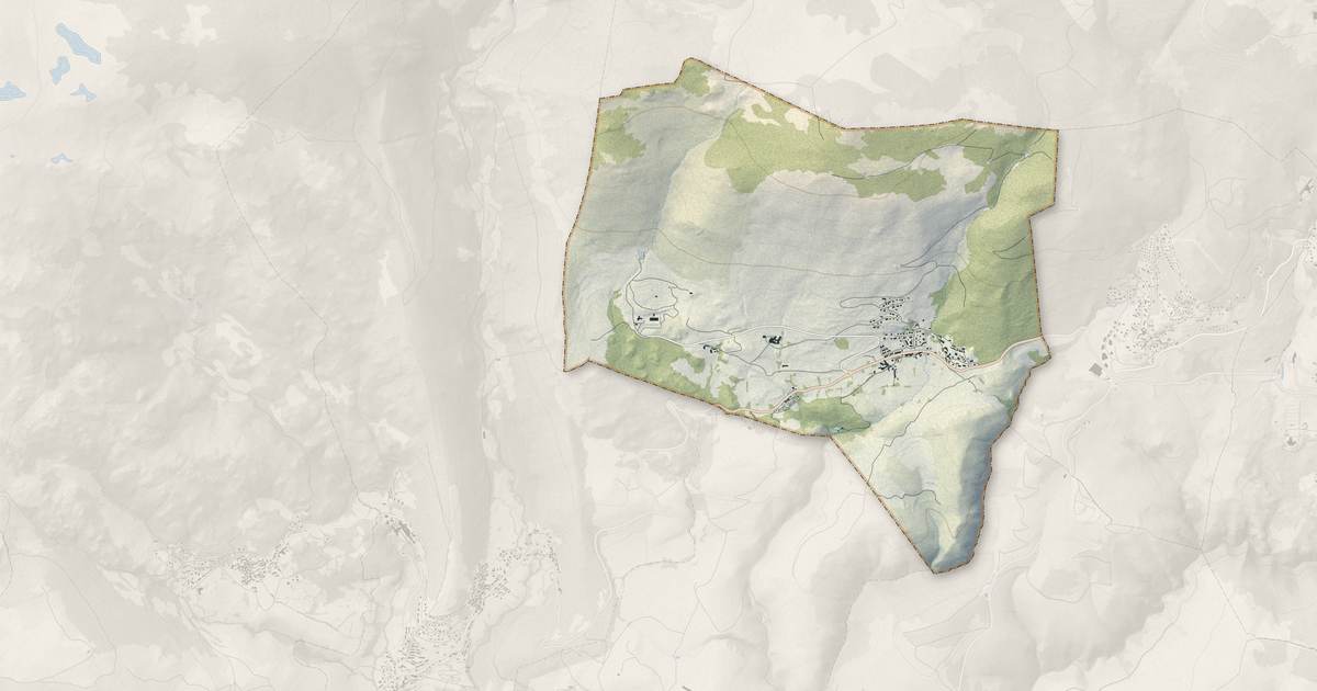 Portrait cartographique de Targasonne : relief, eau, forêts, bâti et voies, calculés à partir des données de l'IGN