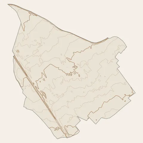 Théza : courbes de niveau
