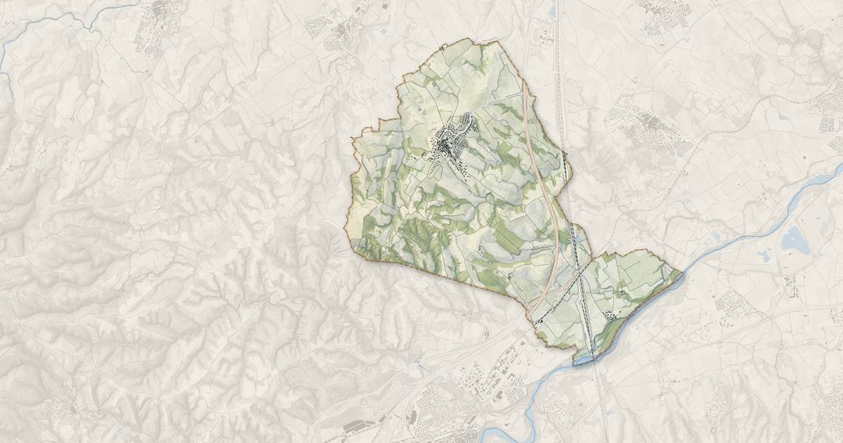 Portrait cartographique de Tresserre : relief, eau, forêts, bâti et voies, calculés à partir des données de l'IGN