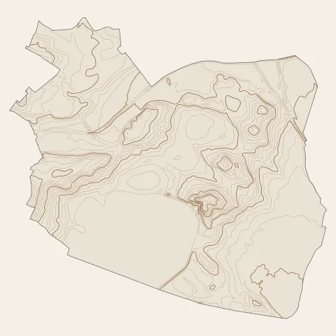Villeneuve-de-la-Raho : courbes de niveau