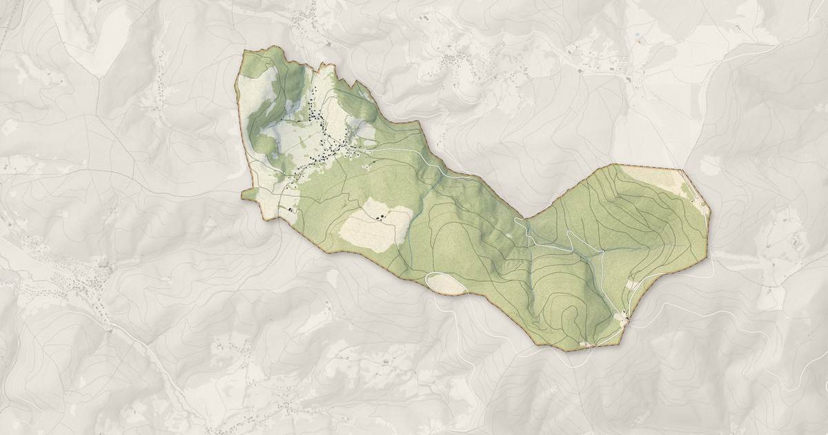 Portrait cartographique de Bellefosse : relief, eau, forêts, bâti et voies, calculés à partir des données de l'IGN