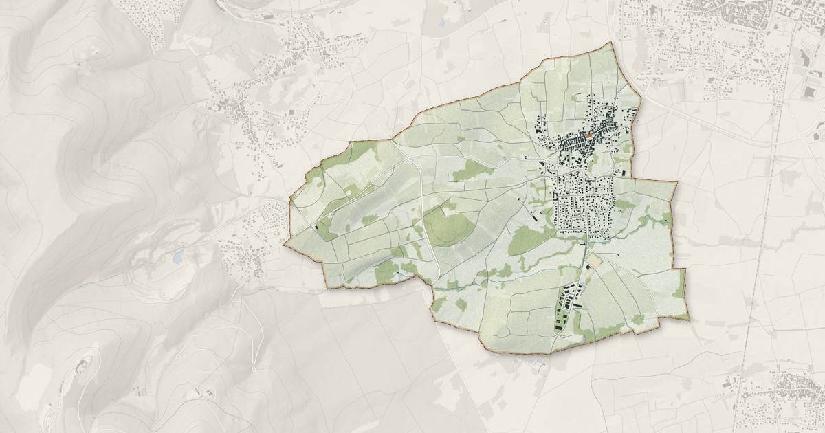 Portrait cartographique de Bernardswiller : relief, eau, forêts, bâti et voies, calculés à partir des données de l'IGN