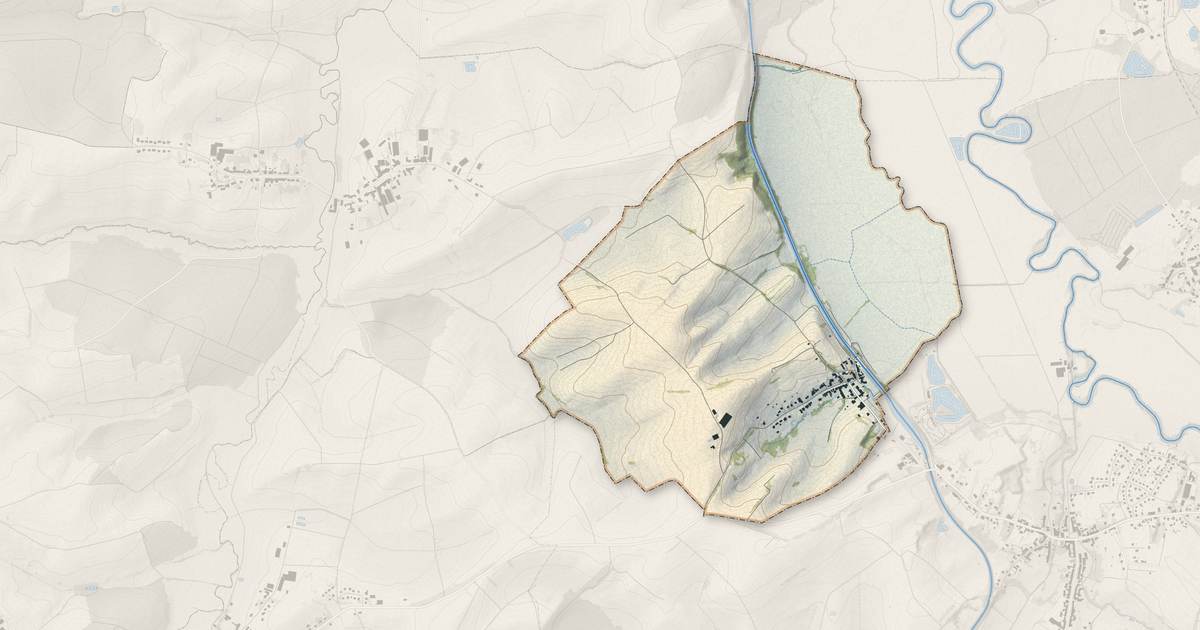 Portrait cartographique de Bissert : relief, eau, forêts, bâti et voies, calculés à partir des données de l'IGN