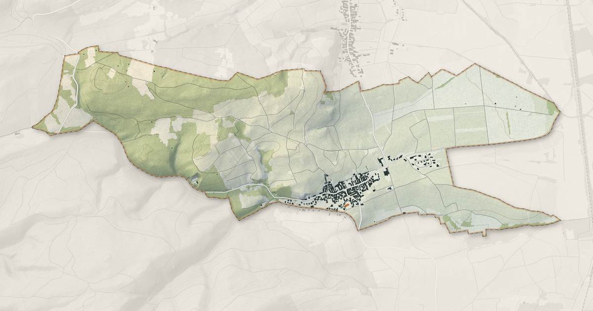 Portrait cartographique de Blienschwiller : relief, eau, forêts, bâti et voies, calculés à partir des données de l'IGN