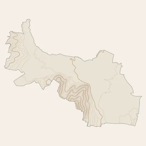 Châtenois : courbes de niveau