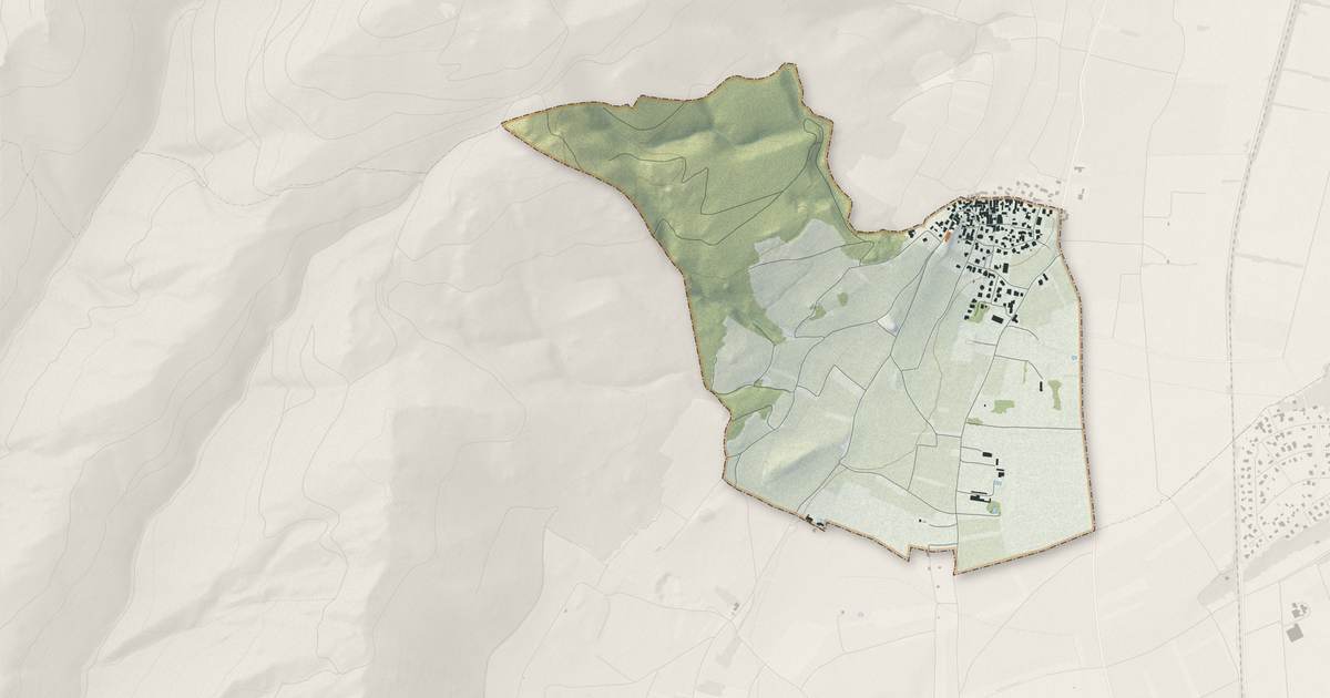 Portrait cartographique de Dieffenthal : relief, eau, forêts, bâti et voies, calculés à partir des données de l'IGN