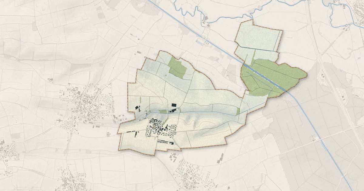 Portrait cartographique de Donnenheim : relief, eau, forêts, bâti et voies, calculés à partir des données de l'IGN