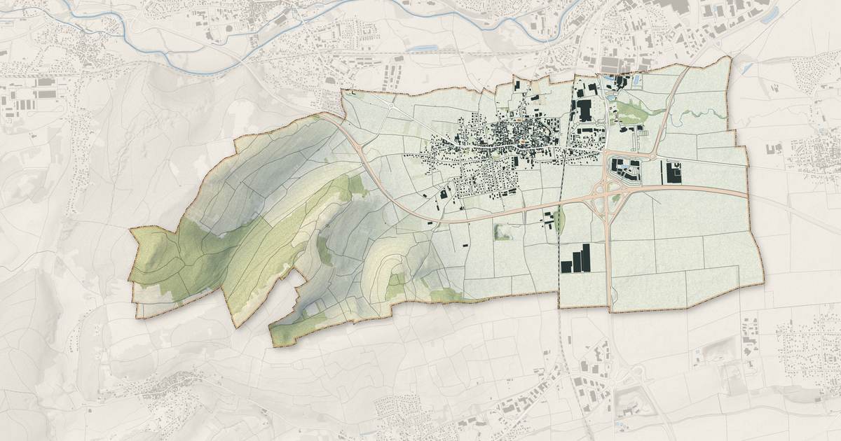 Portrait cartographique de Dorlisheim : relief, eau, forêts, bâti et voies, calculés à partir des données de l'IGN