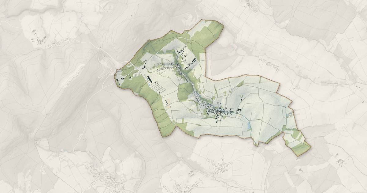 Portrait cartographique de Drachenbronn-Birlenbach : relief, eau, forêts, bâti et voies, calculés à partir des données de l'IGN