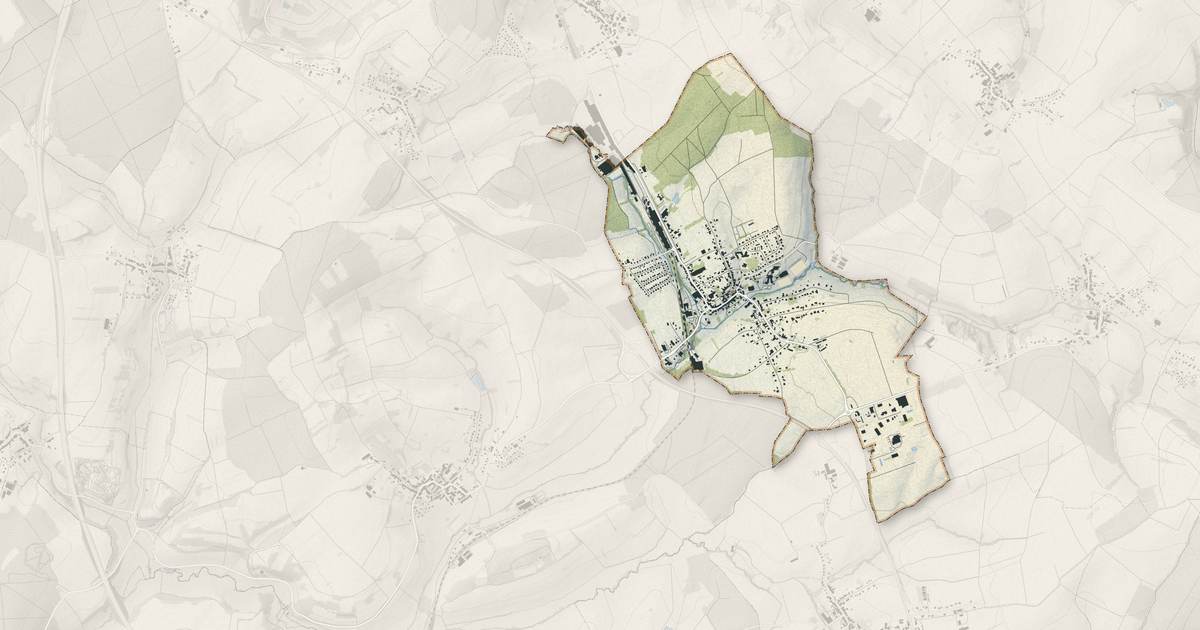 Portrait cartographique de Drulingen : relief, eau, forêts, bâti et voies, calculés à partir des données de l'IGN