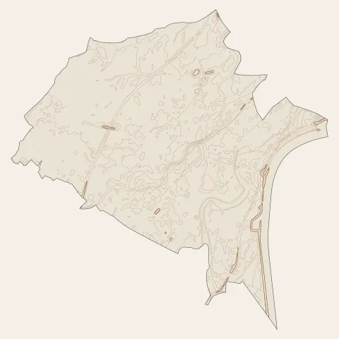 Drusenheim : courbes de niveau