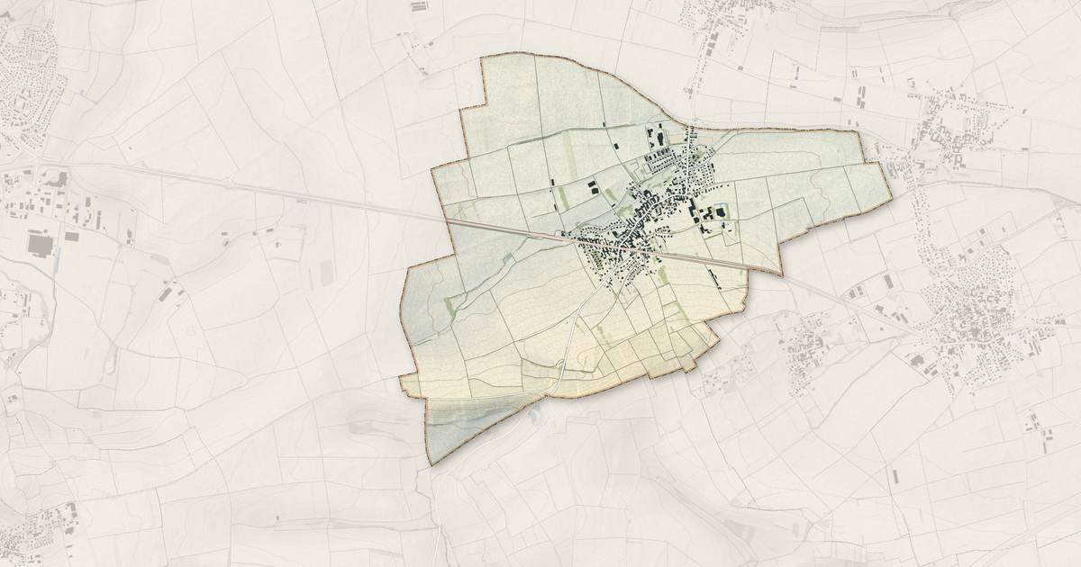 Portrait cartographique de Furdenheim : relief, eau, forêts, bâti et voies, calculés à partir des données de l'IGN
