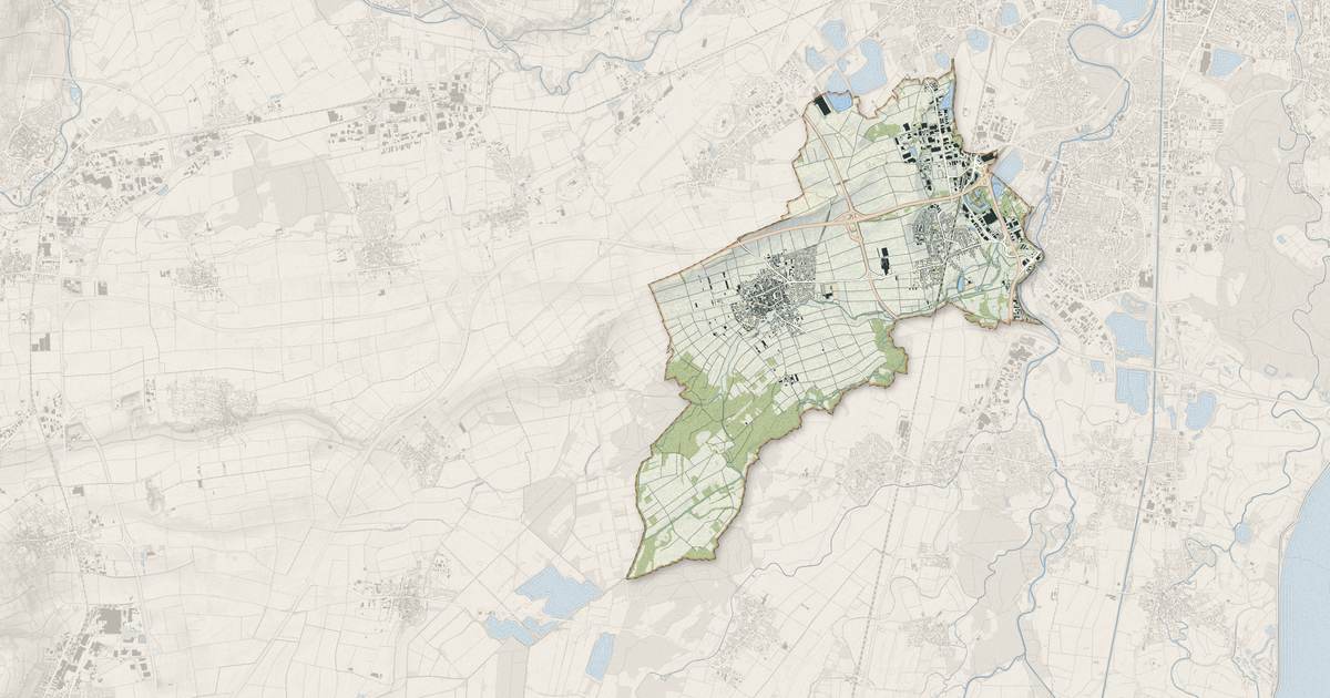 Portrait cartographique de Geispolsheim : relief, eau, forêts, bâti et voies, calculés à partir des données de l'IGN