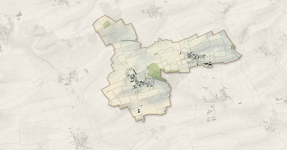 Portrait cartographique de Geiswiller-Zœbersdorf : relief, eau, forêts, bâti et voies, calculés à partir des données de l'IGN