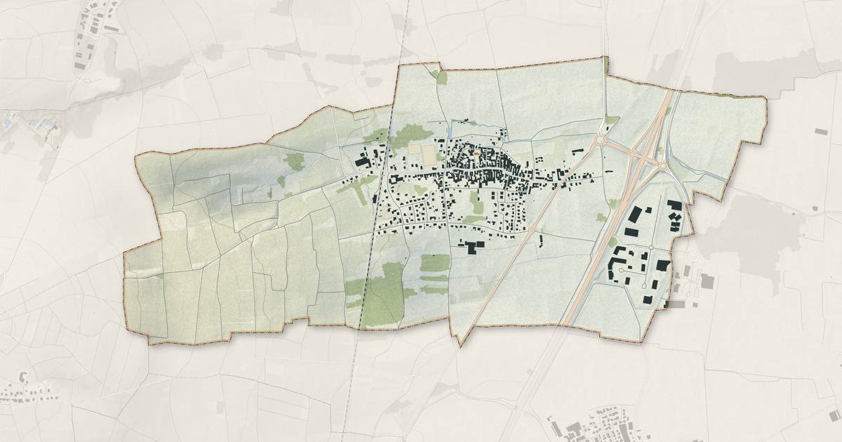 Portrait cartographique de Goxwiller : relief, eau, forêts, bâti et voies, calculés à partir des données de l'IGN