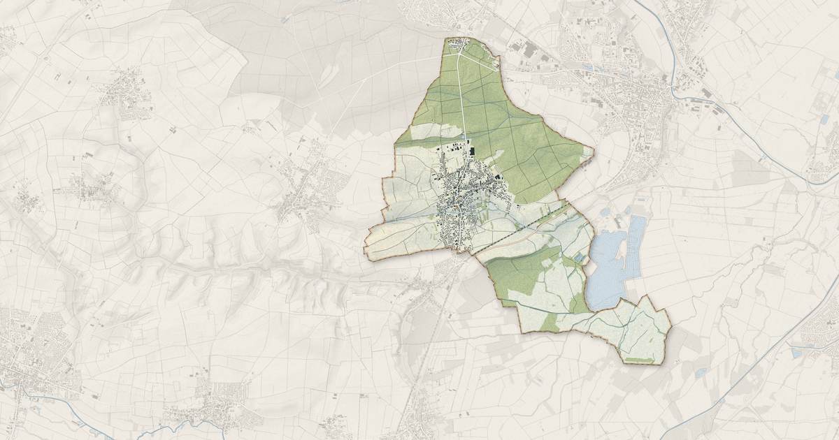 Portrait cartographique de Gries : relief, eau, forêts, bâti et voies, calculés à partir des données de l'IGN