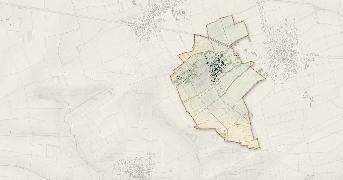 Portrait cartographique de Handschuheim : relief, eau, forêts, bâti et voies, calculés à partir des données de l'IGN