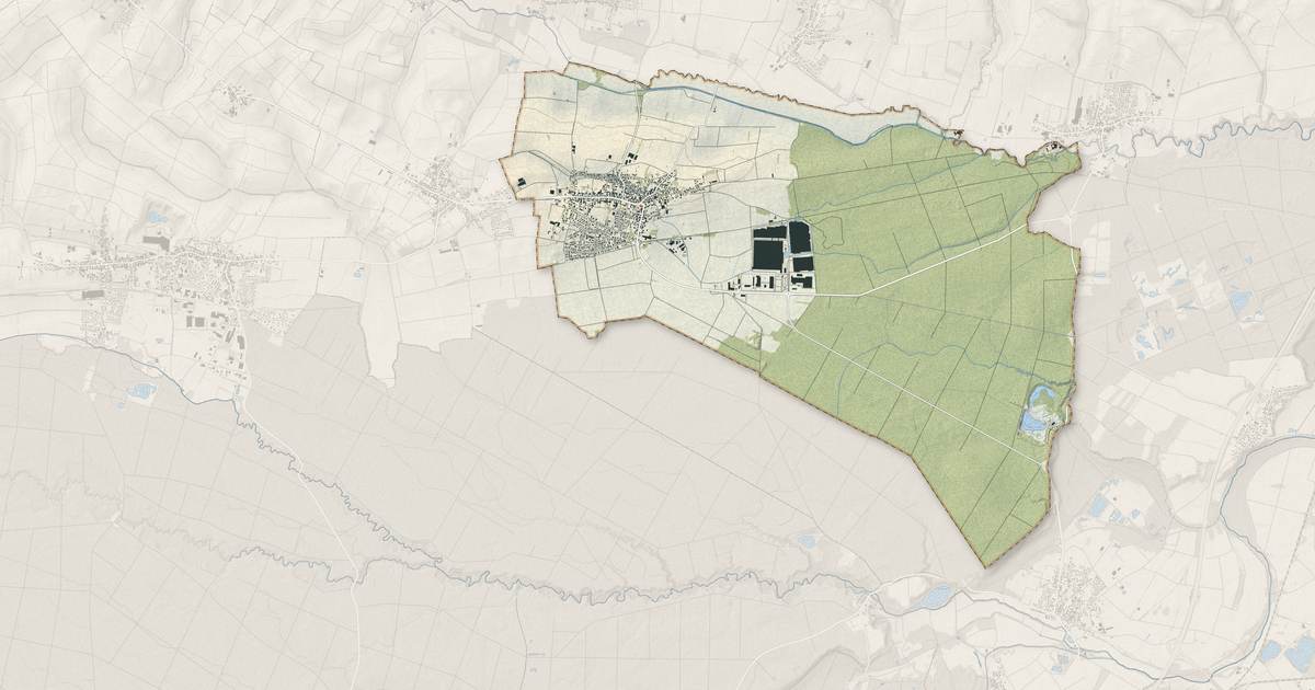 Portrait cartographique de Hatten : relief, eau, forêts, bâti et voies, calculés à partir des données de l'IGN