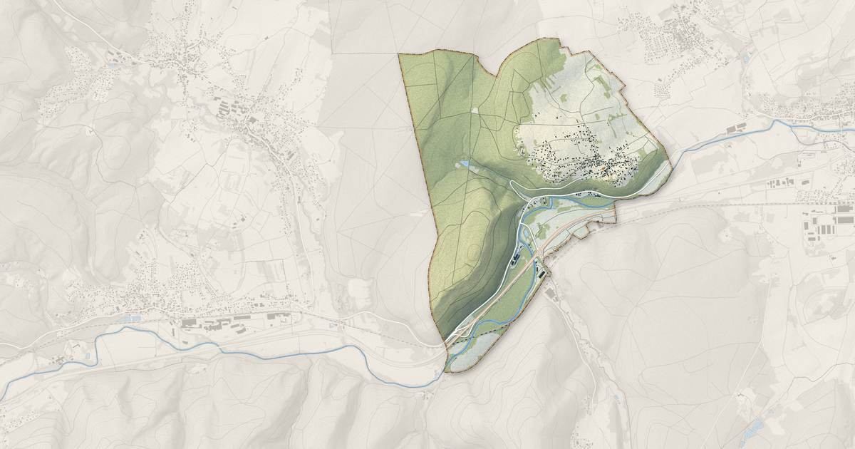 Portrait cartographique de Heiligenberg : relief, eau, forêts, bâti et voies, calculés à partir des données de l'IGN