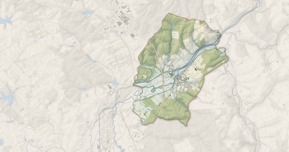 Portrait cartographique de Herbitzheim : relief, eau, forêts, bâti et voies, calculés à partir des données de l'IGN